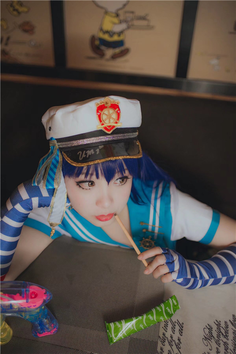 圆滚滚的小H CosPlay LoveLive园田海未8