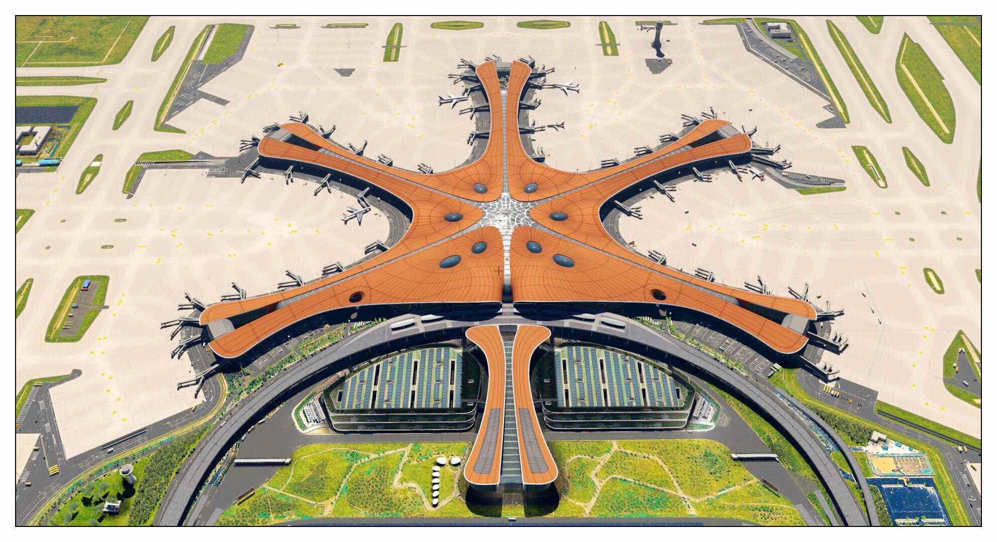 北京大兴国际机场ppt图片