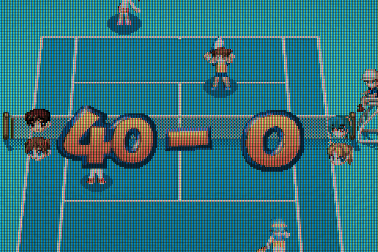 GBA 马里奥力量网球巡回赛 游戏截图