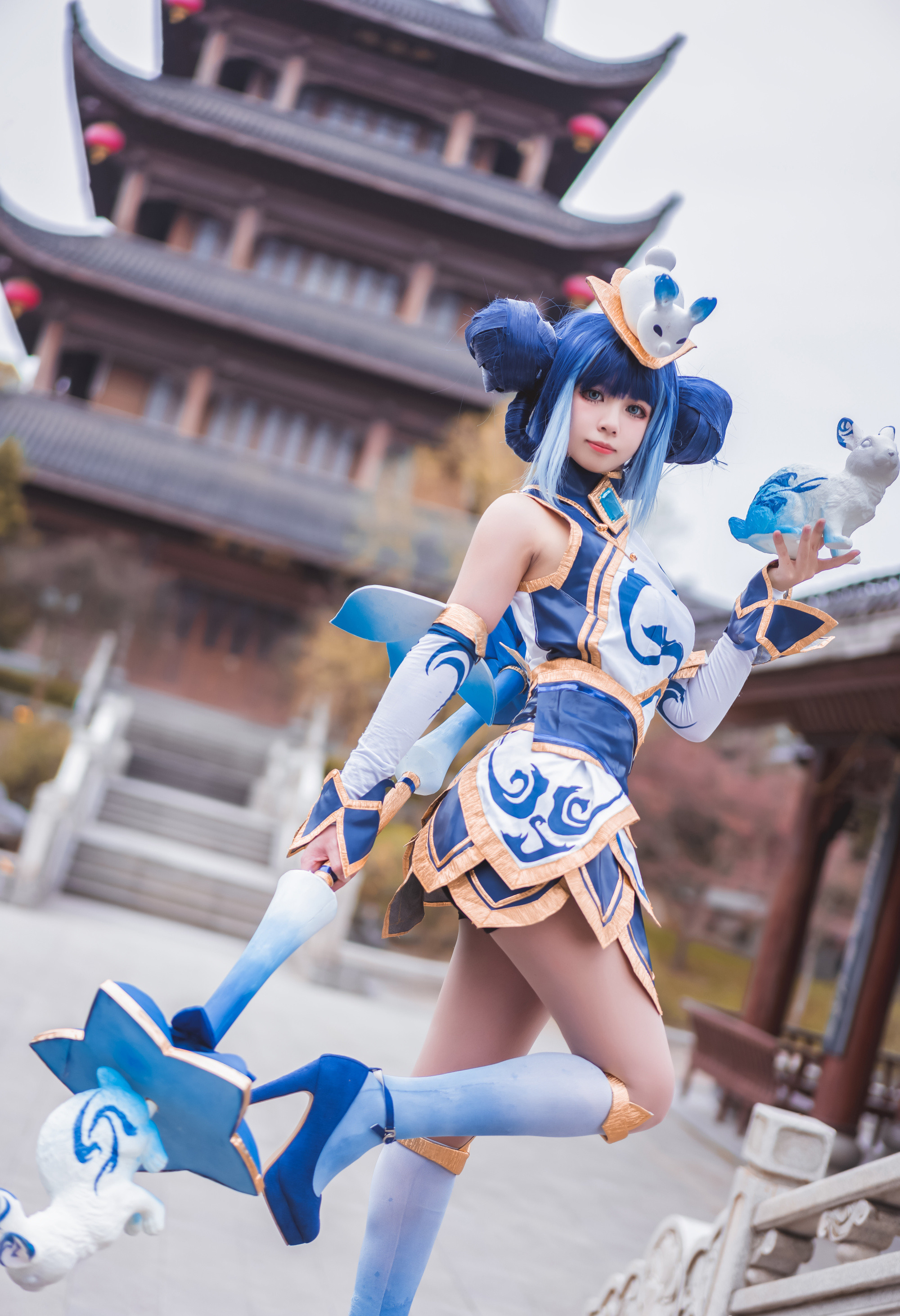 茯苓茯苓叶V英雄联盟青花瓷拉克丝CosPlay3