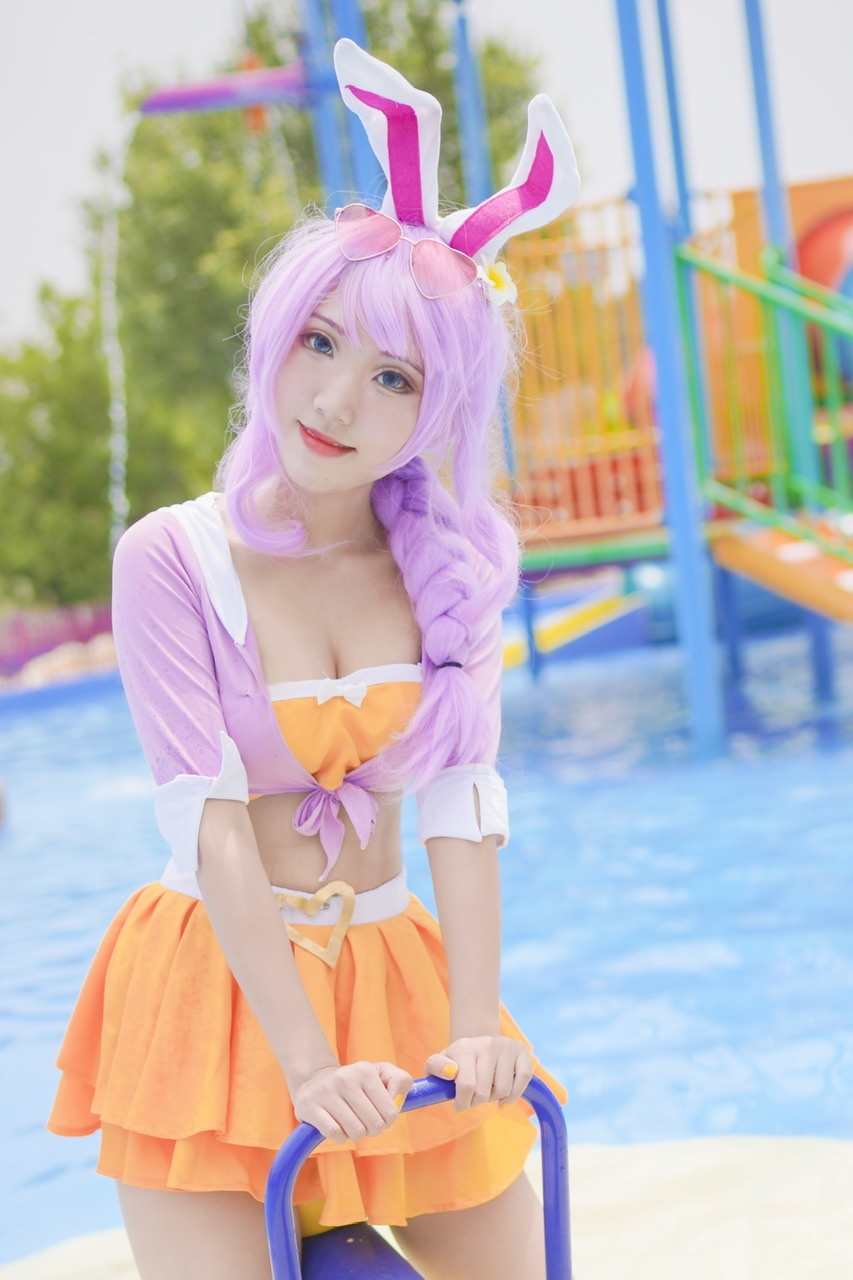 叶唯唯公孙离蜜橘之夏泳装cosplay4