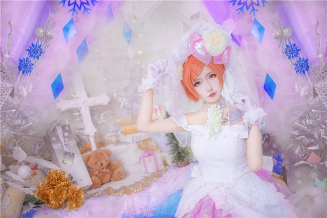 琴南LoveLive星空凛婚纱Cosplay7