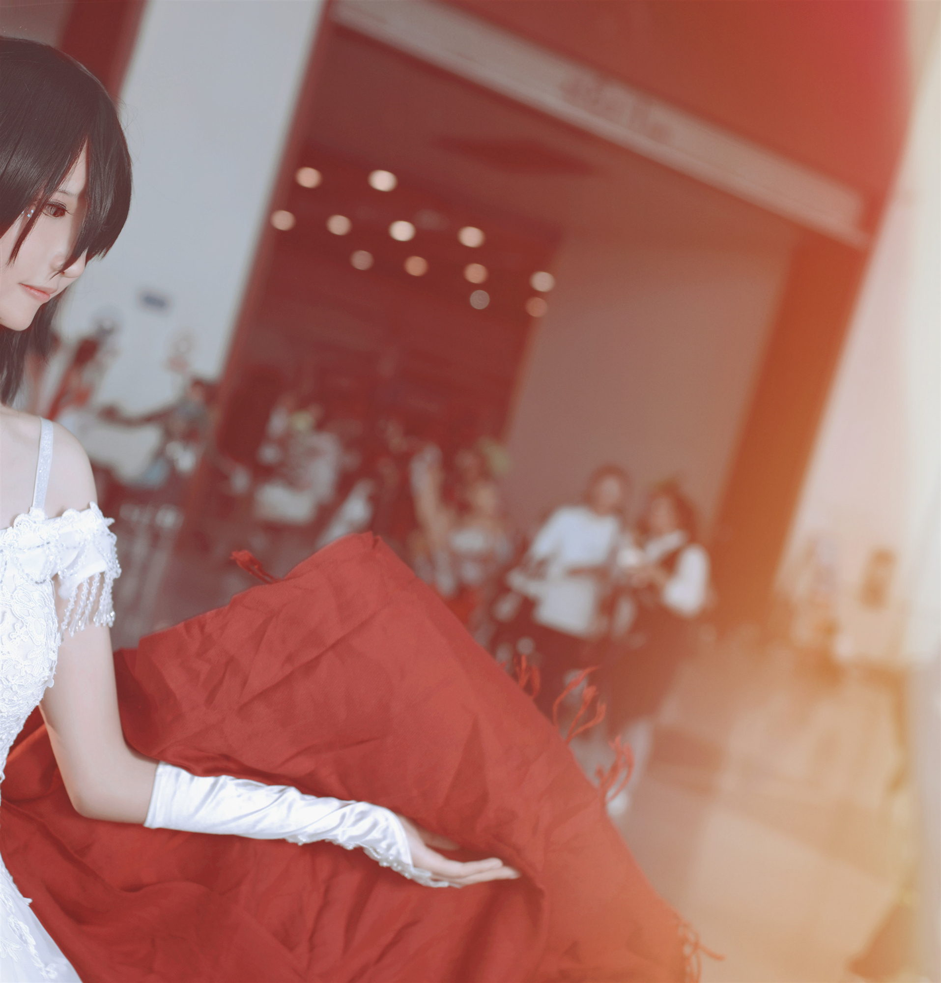 三笠·阿克曼 私设婚纱 cosplay