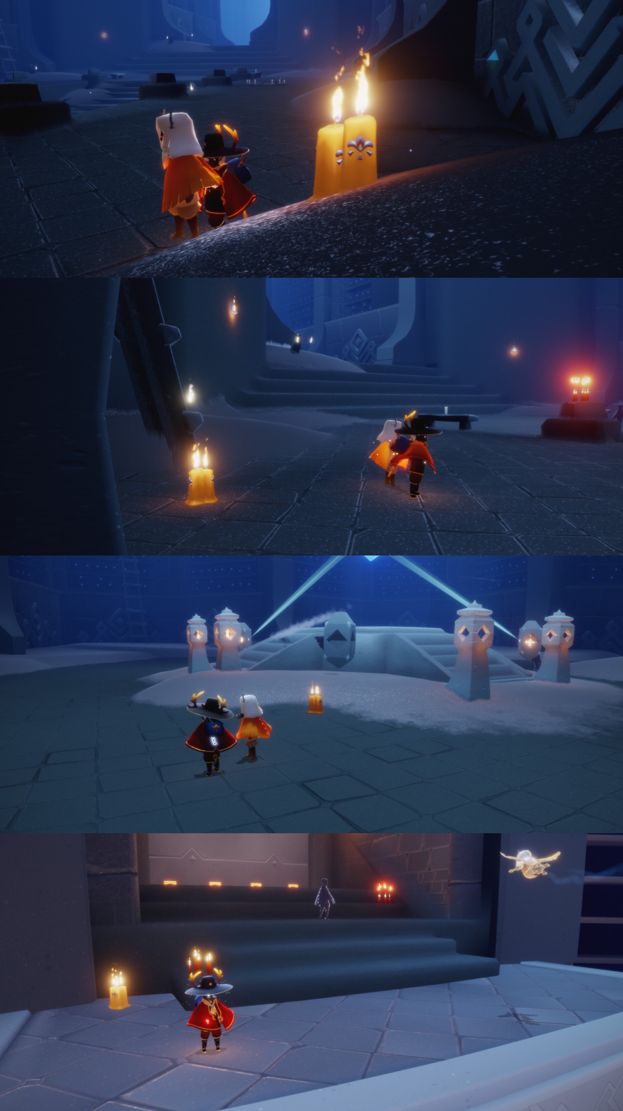 季节烛火位置 先祖回忆位置 蓝色光芒位置