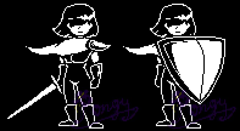 【授权转载】[deltarune] kris 所属:deltarune,undertale同人像素