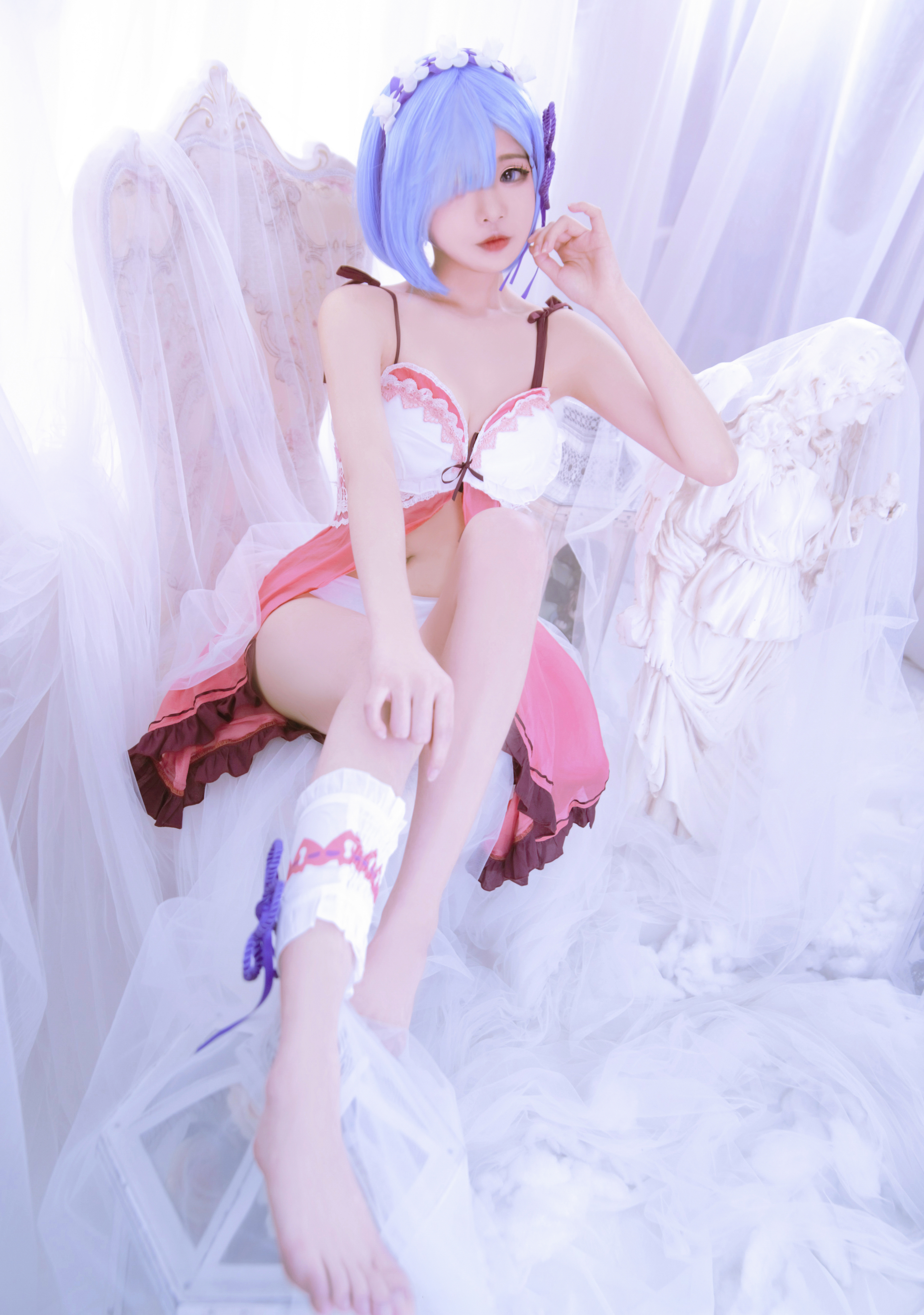 小奶糕Milky从零开始的异世界生活蕾姆睡衣cosplay1