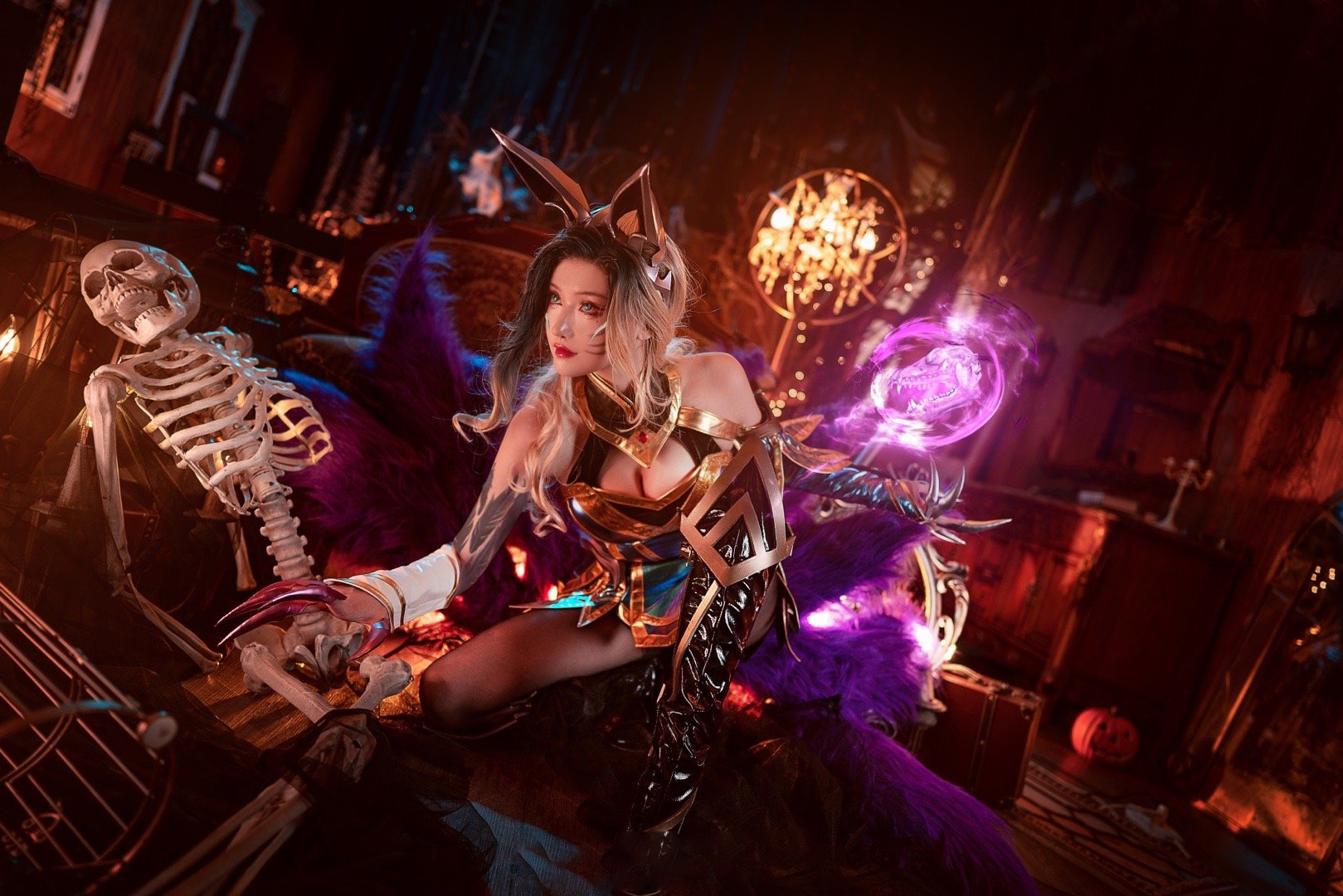 露兒大魔王英雄联盟魔女阿狸CosPlay7