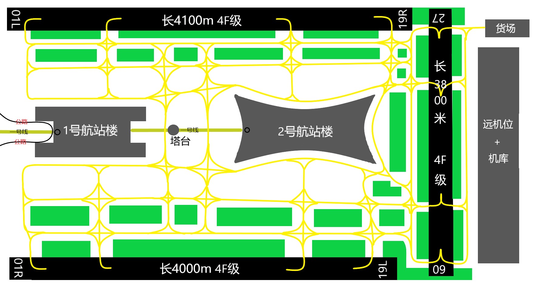 广海天空国际机场# 新平面图[doge]