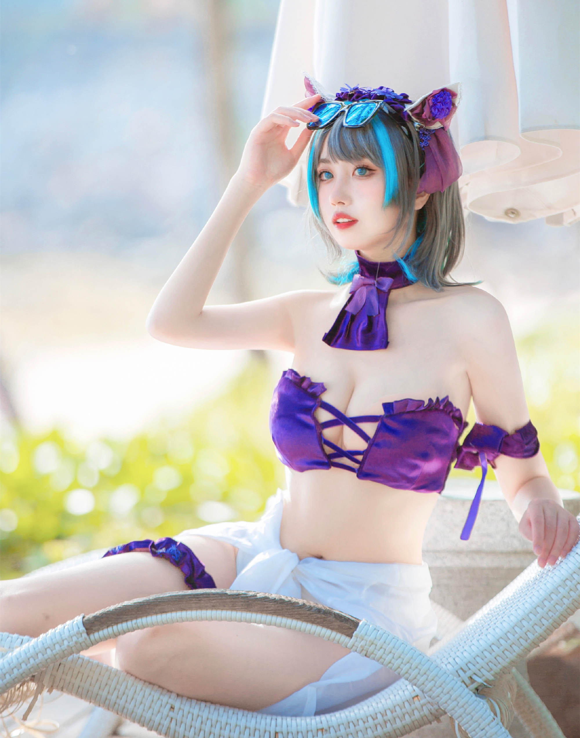 念雪Xc碧蓝航线柴郡CosPlay5