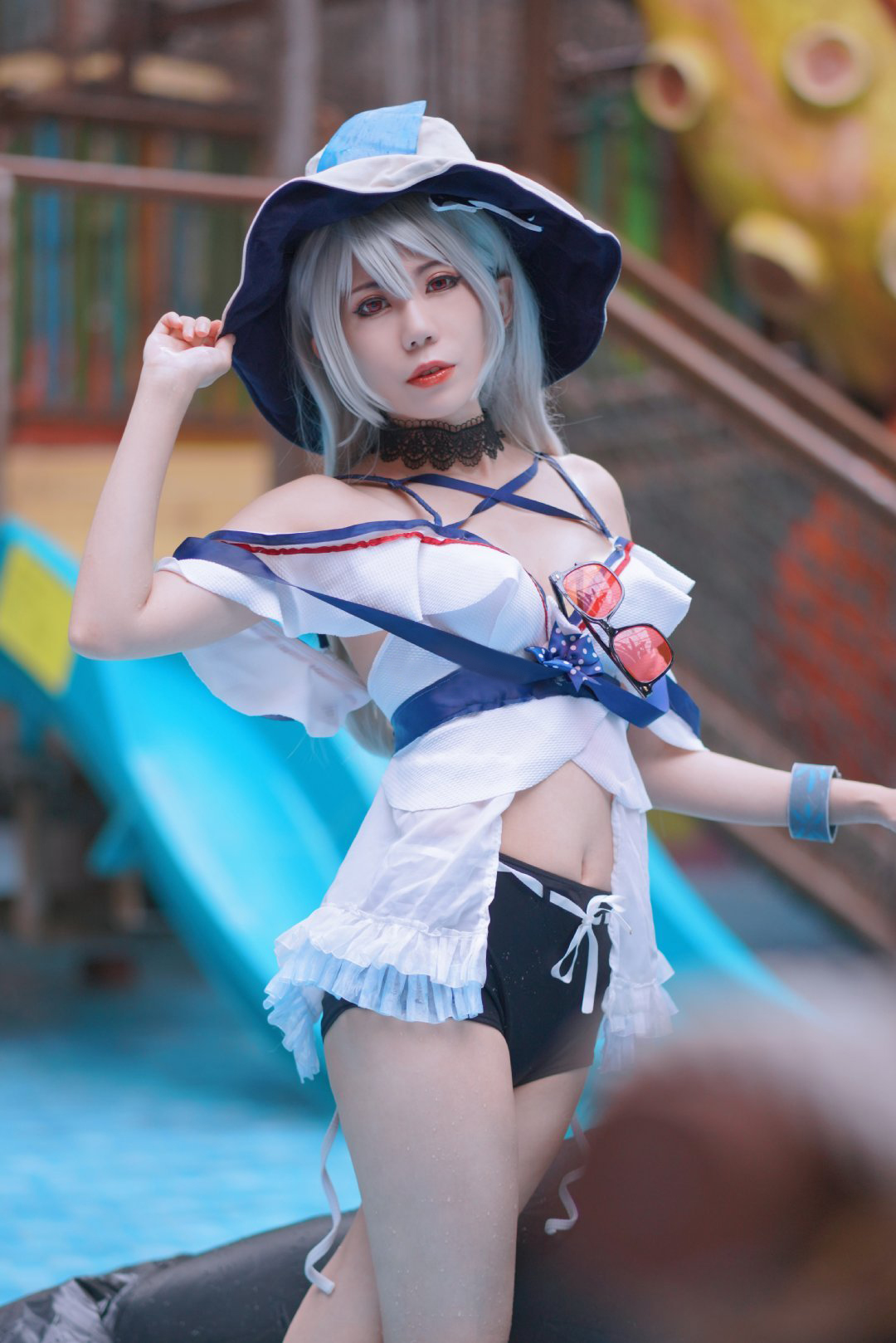 奶猫明日方舟斯卡蒂cosplay4