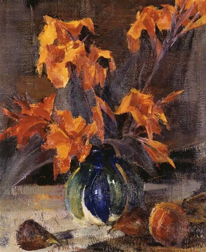 俄裔大师尼古拉费钦风景静物油画