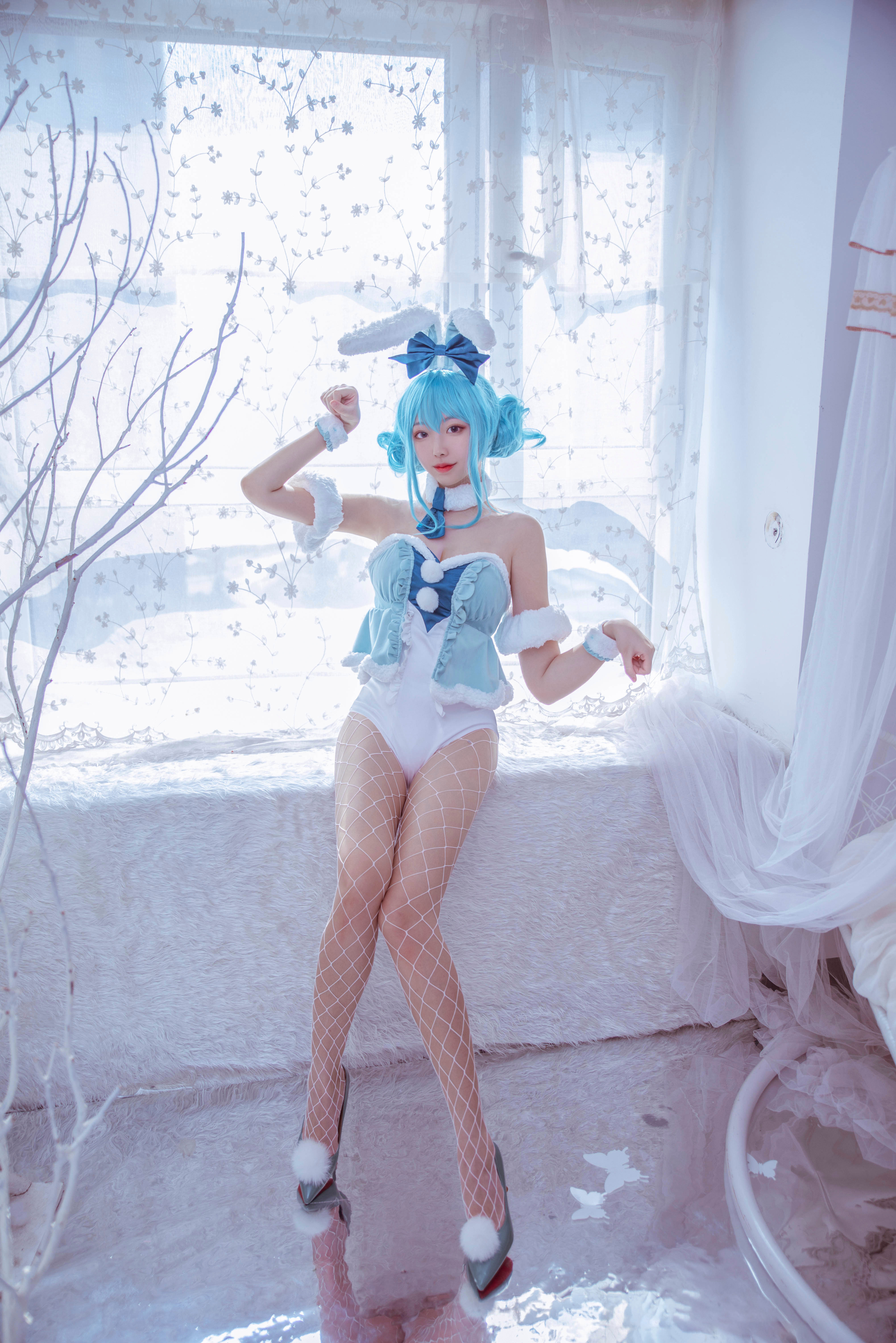 想不到名字的阿八初音兔女郎cosplay1