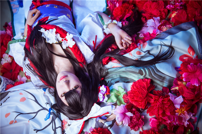 绯阴阳师花鸟卷Cosplay8