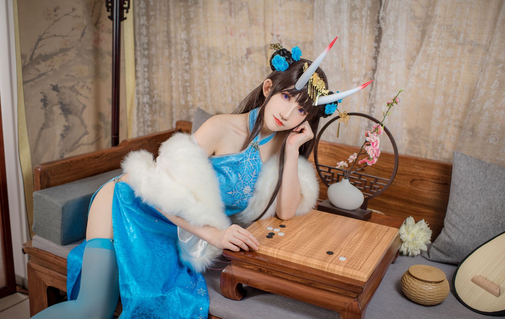 Coser衣衣碧蓝航线能代貅冬雪沁香cosplay6