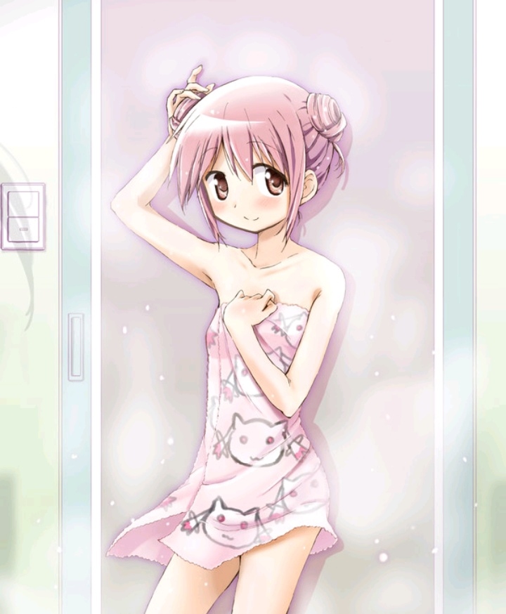 p站作者きんふじ  想要同款浴巾[w-哈哈]  #魔法少女小圆##鹿目圆