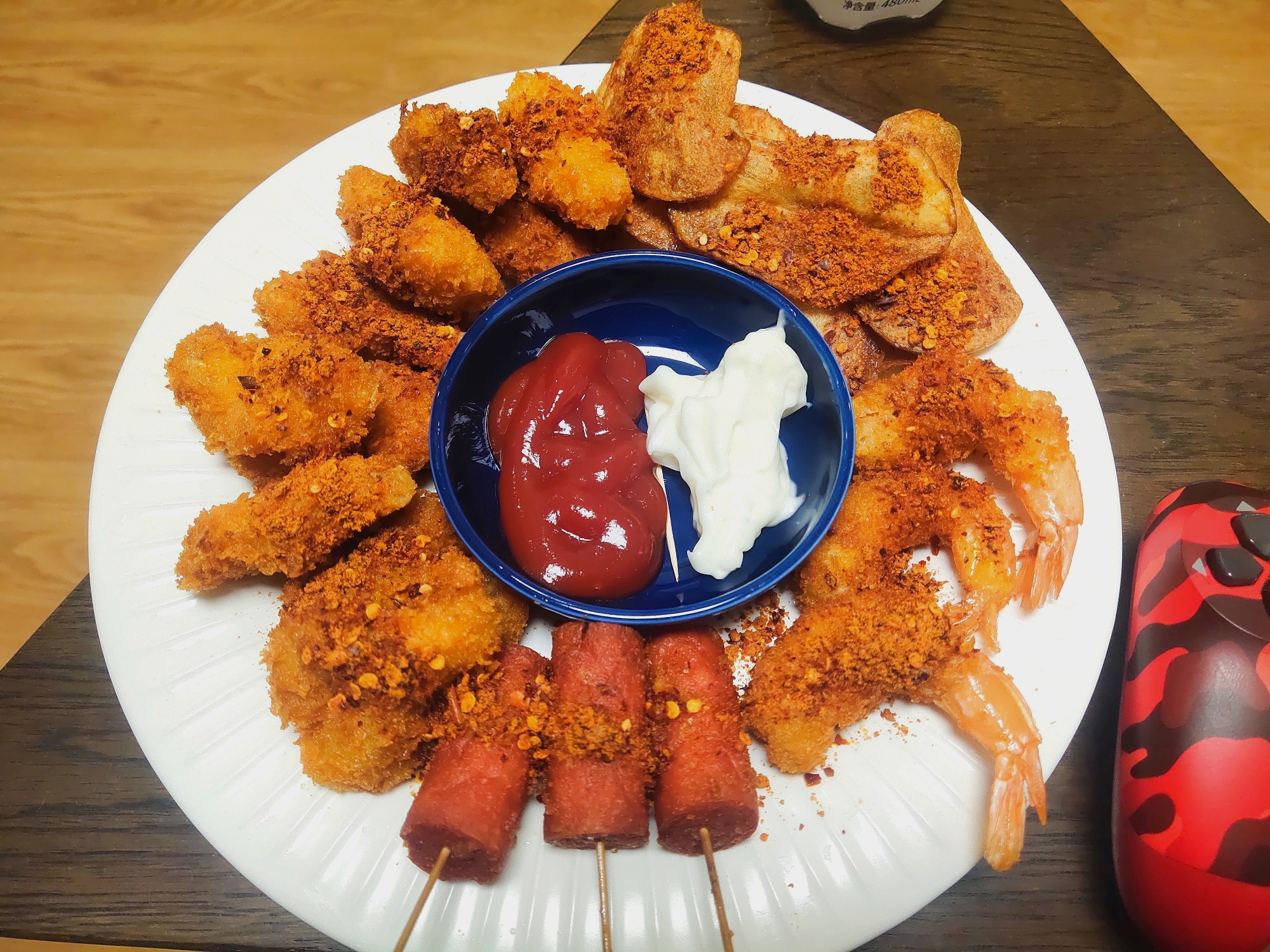 第一次做炸物拼盘,在疫情下的武汉,美食也是动力之一,武汉加油,中国