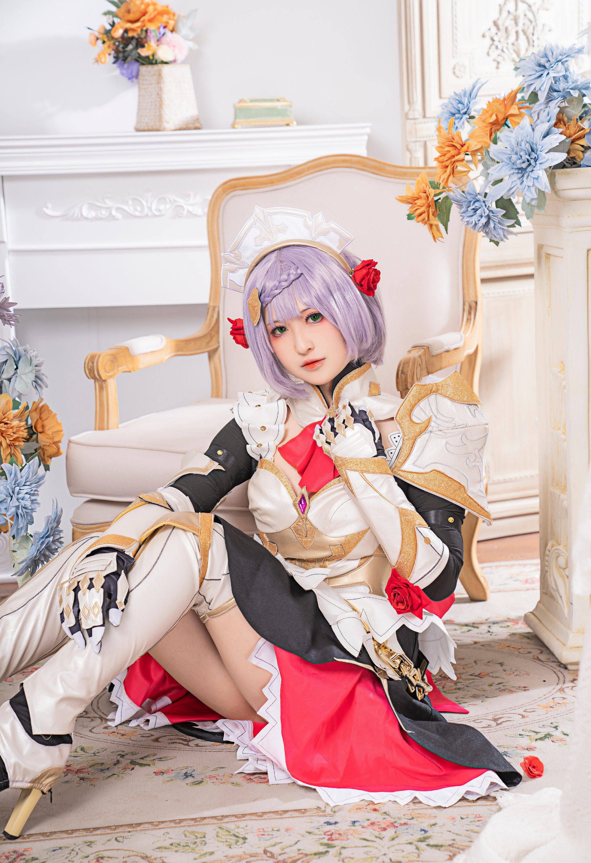 喵喵的喵吖原神诺艾尔cosplay7