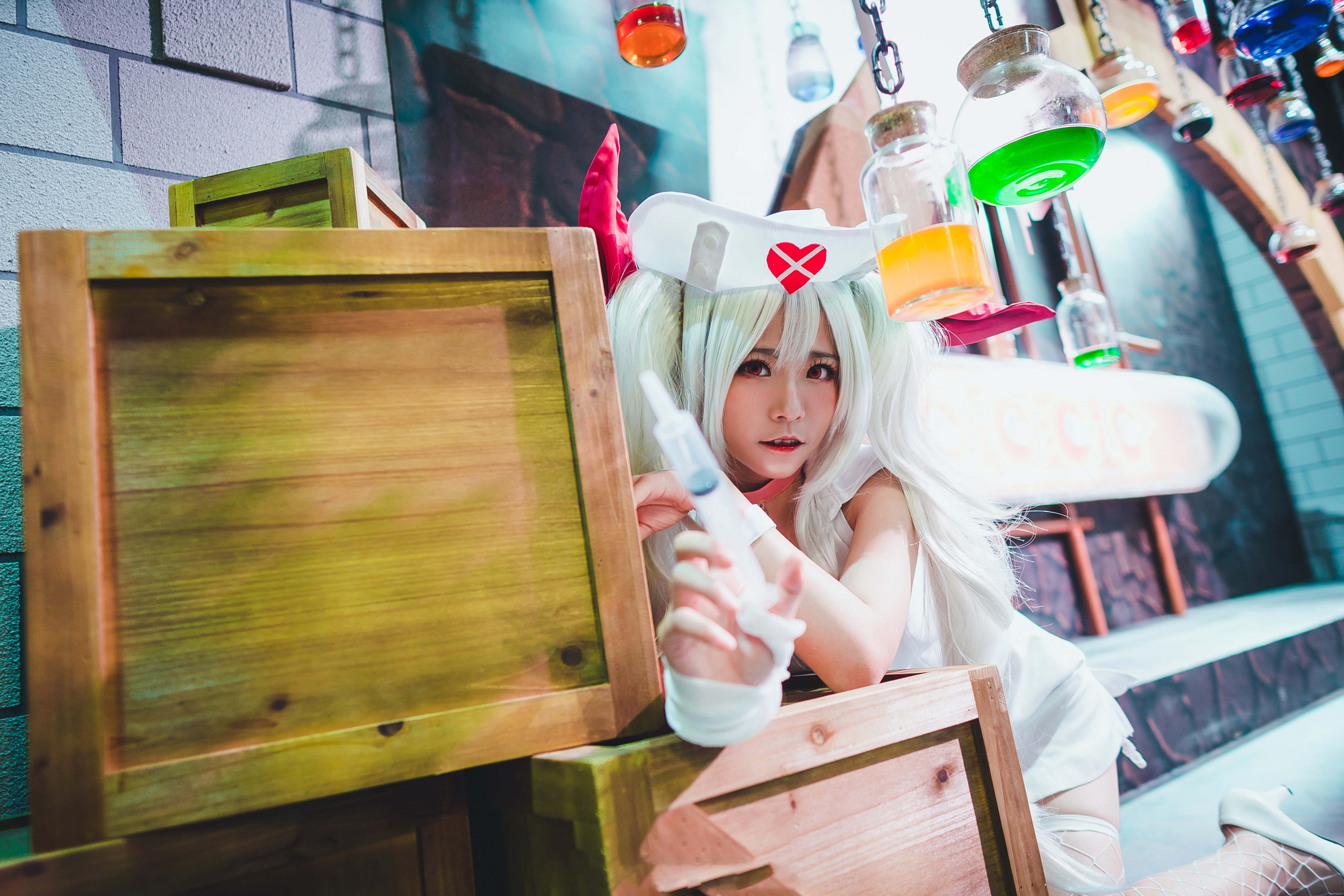 洛城雪Yuki碧蓝航线吸血鬼护士装CosPlay8