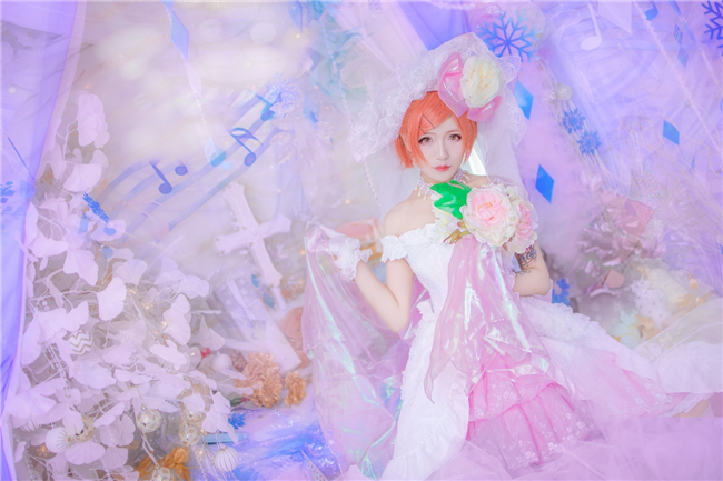 琴南LoveLive星空凛婚纱Cosplay3