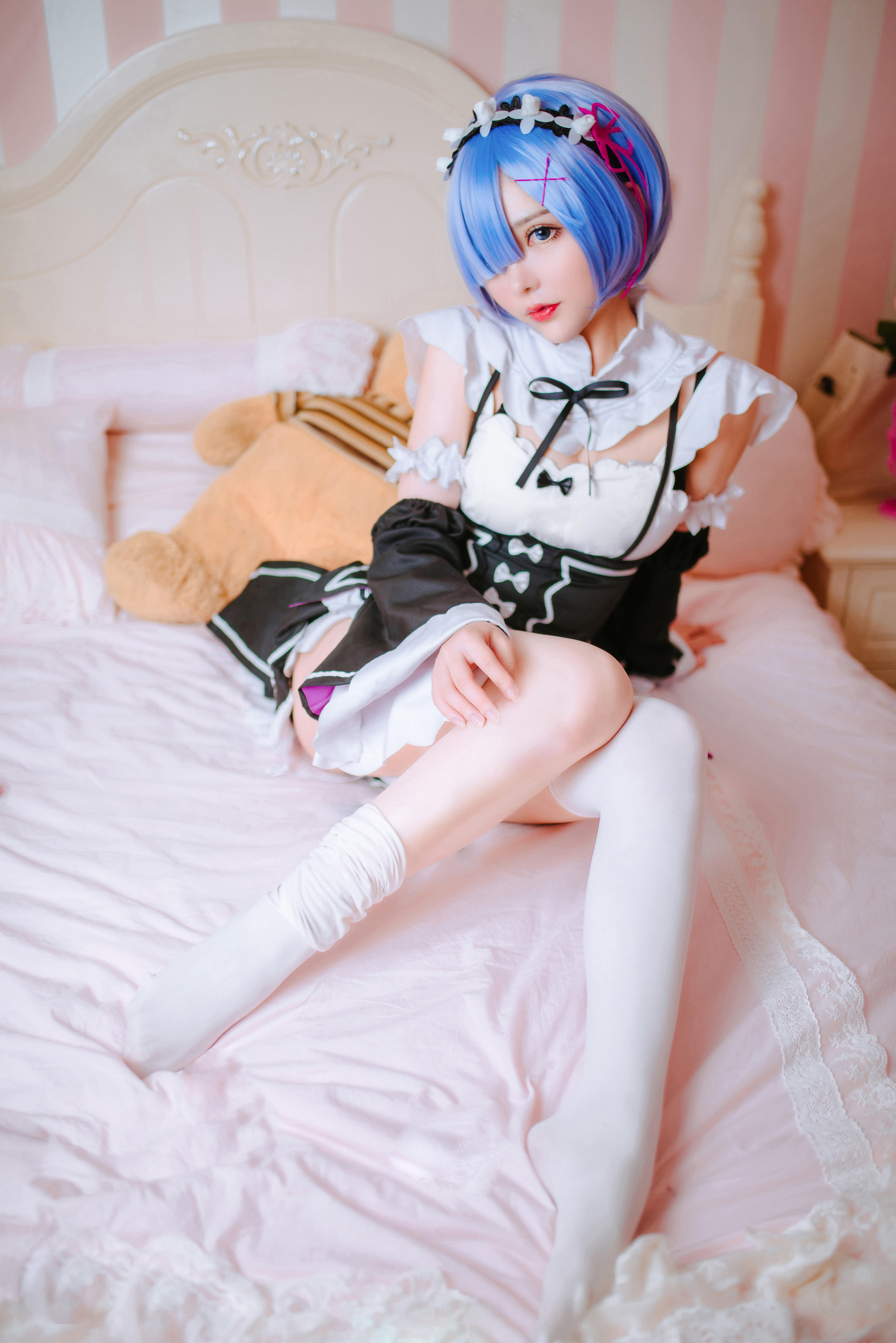 敲可爱哒nico酱蕾姆cosplay2