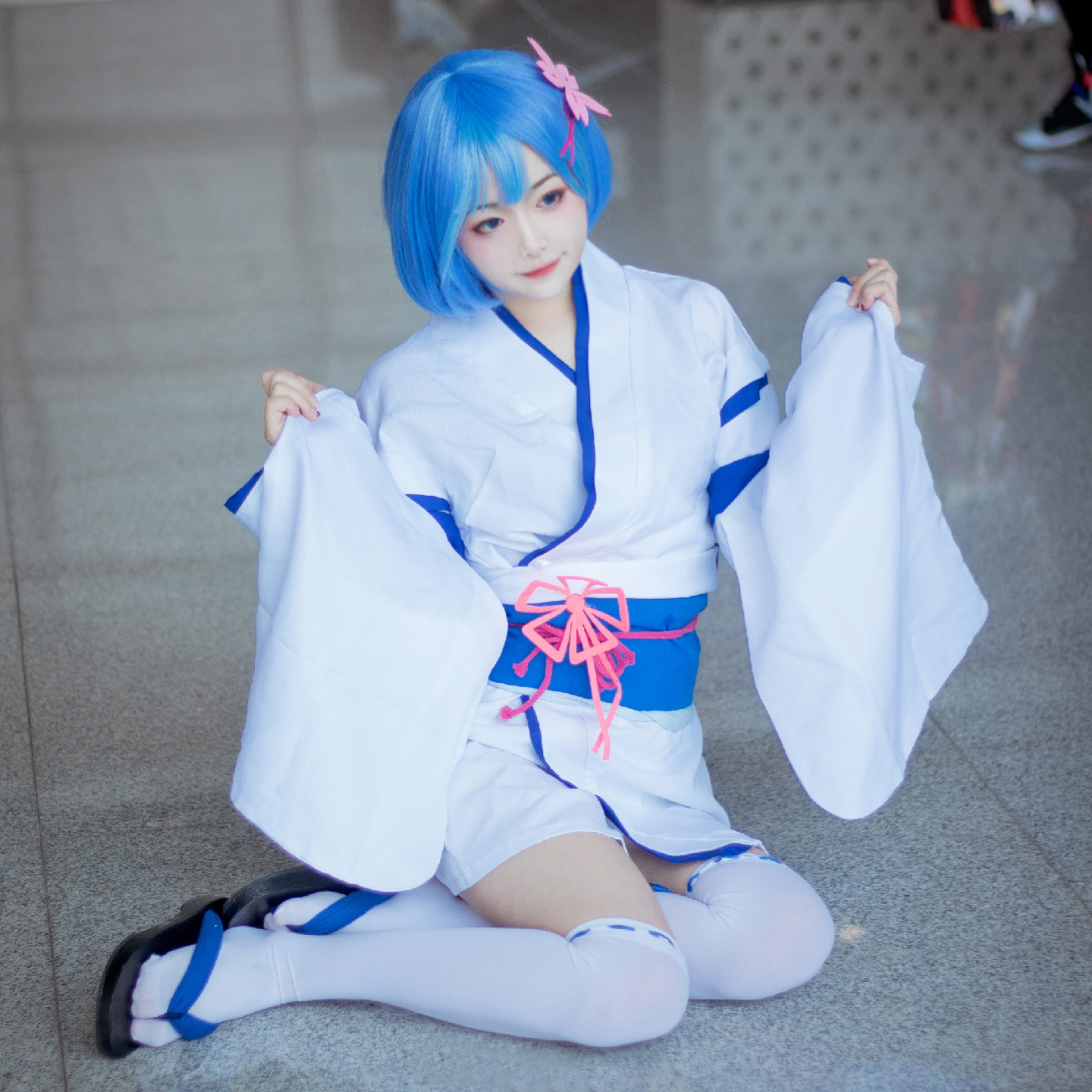 奶糕从零开始的异世界生活和服蕾姆cosplay1