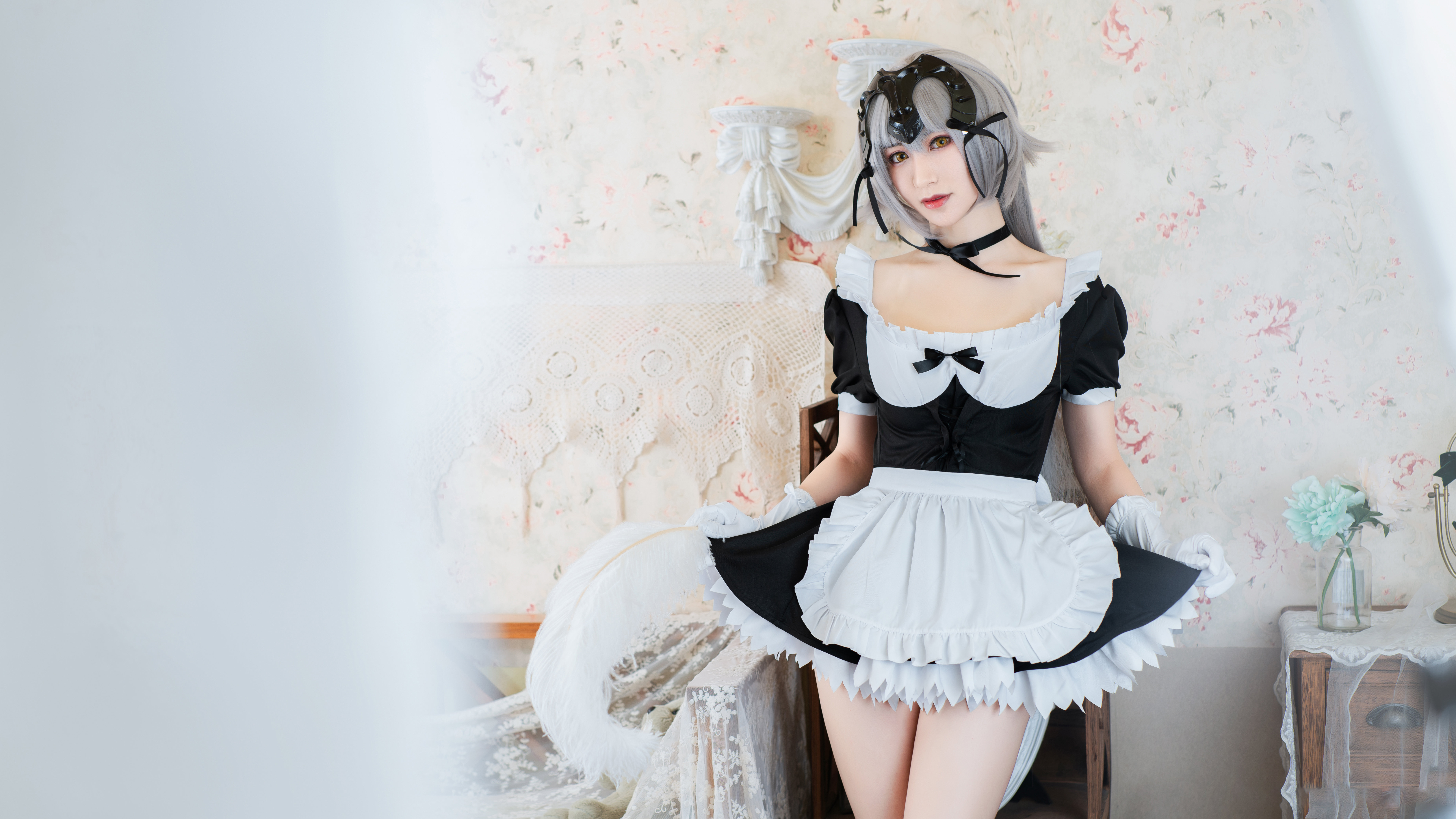 冥戏_CatN黑贞德女仆装cosplay1