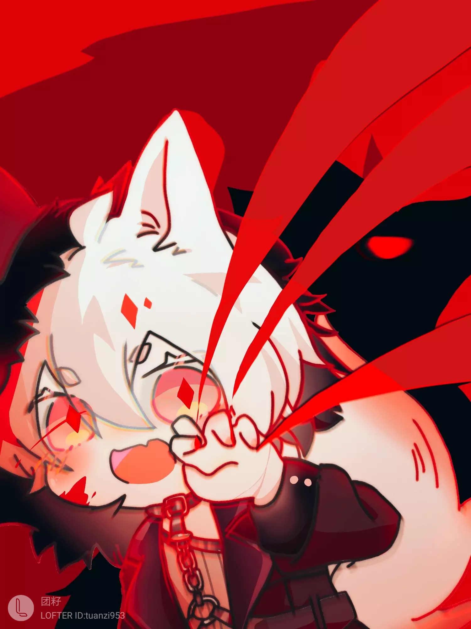 怪物～(  )  #まふまふ##mafumafu