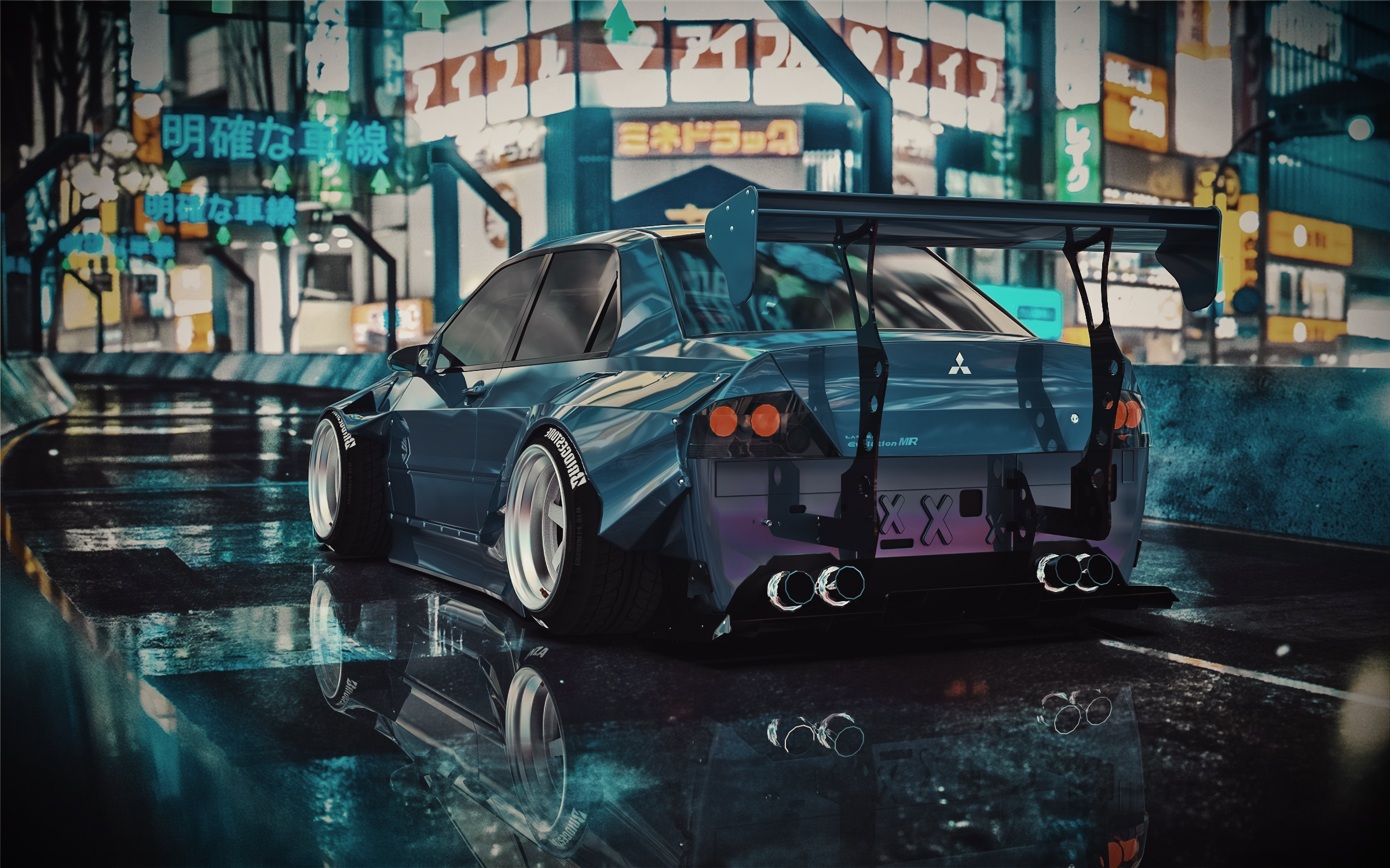 三菱evo# #evolution# #改装车# #渲染