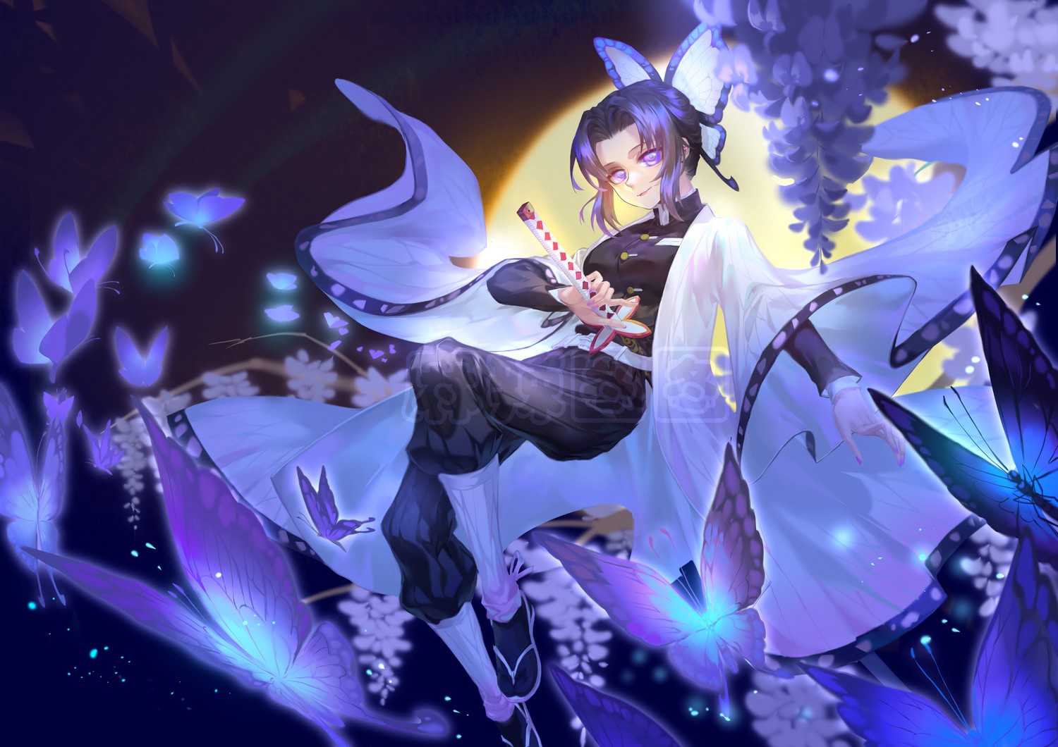 鬼灭之刃##蝴蝶忍#月下舞,忍姐姐