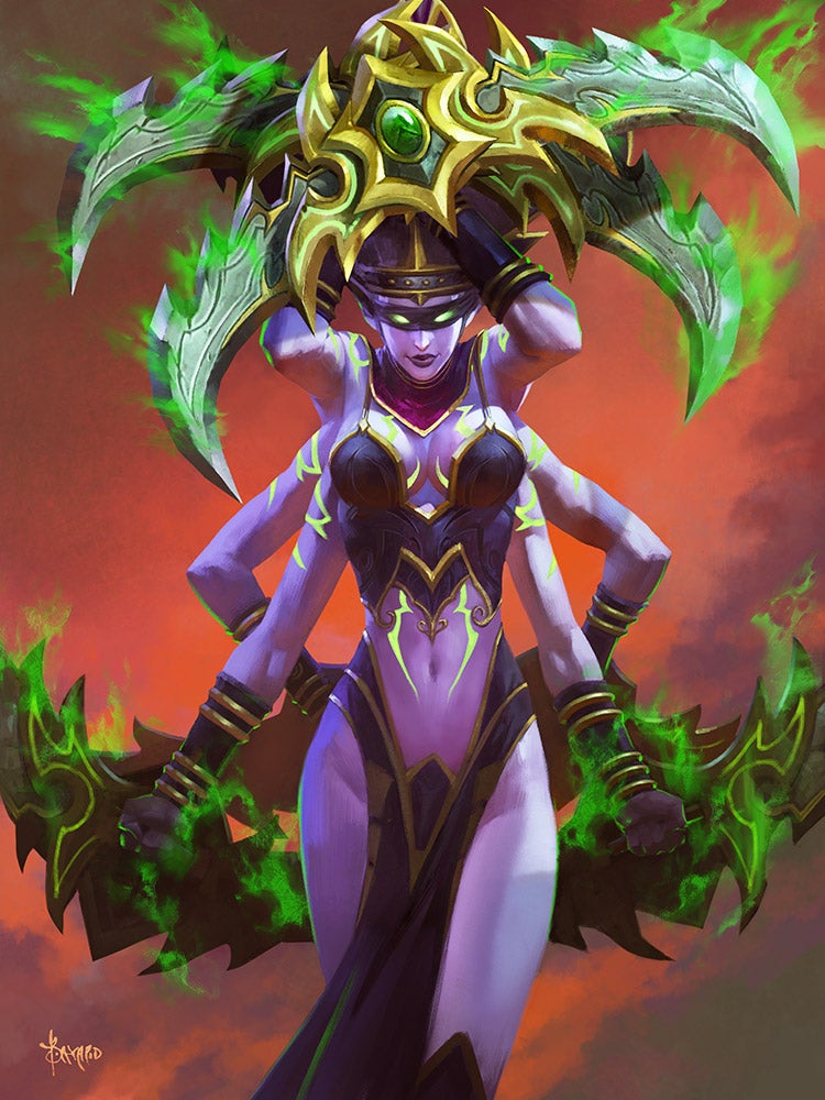 69炉石传说恶魔猎手随从原画(3)  刚好24张,三个动态浏览:97收藏:0