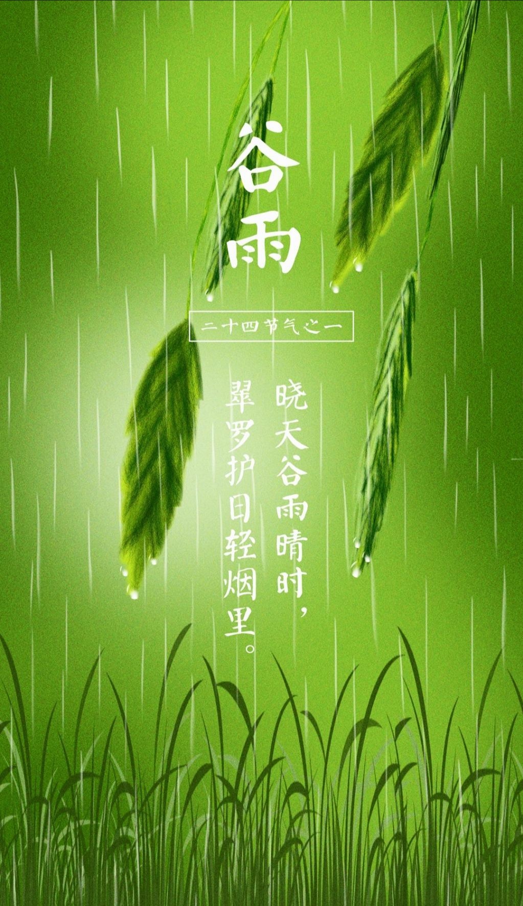 谷雨过后再无寒,人间芳菲已向暖.