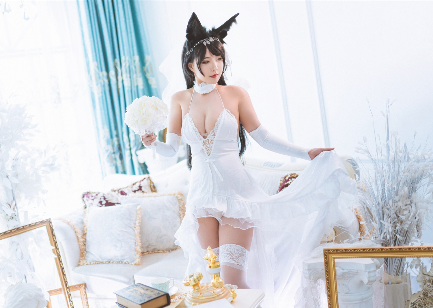 丸丸幽爱宕婚纱cosplay1