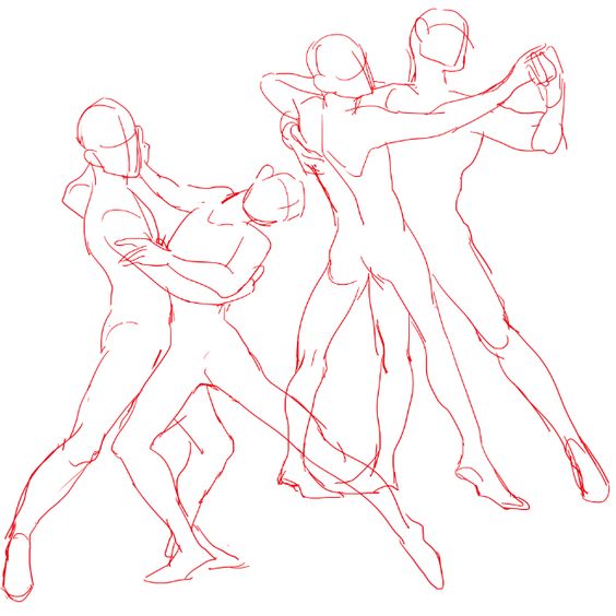 双人舞会动作参考[星星眼] 欢迎评论区/私信求图~ #蓝铅笔上头小画家