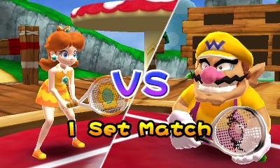 3DS 马里奥网球公开赛游戏截图