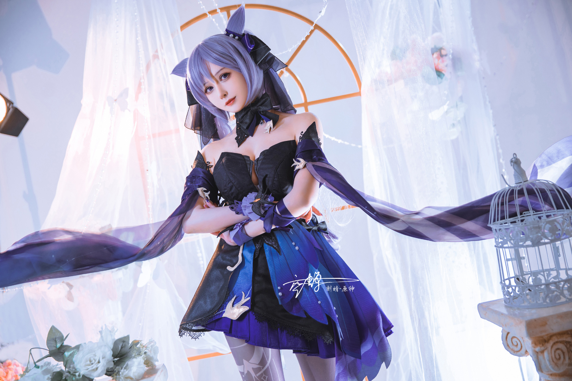 空蝉Utsusemi原神刻晴霓裾蹁跹cosplay3