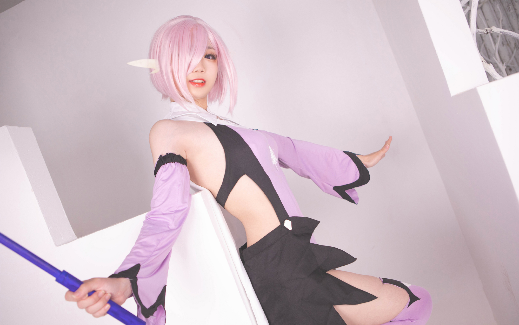 迷之疏声X同人美游战斗服玛修基列莱特Cosplay7