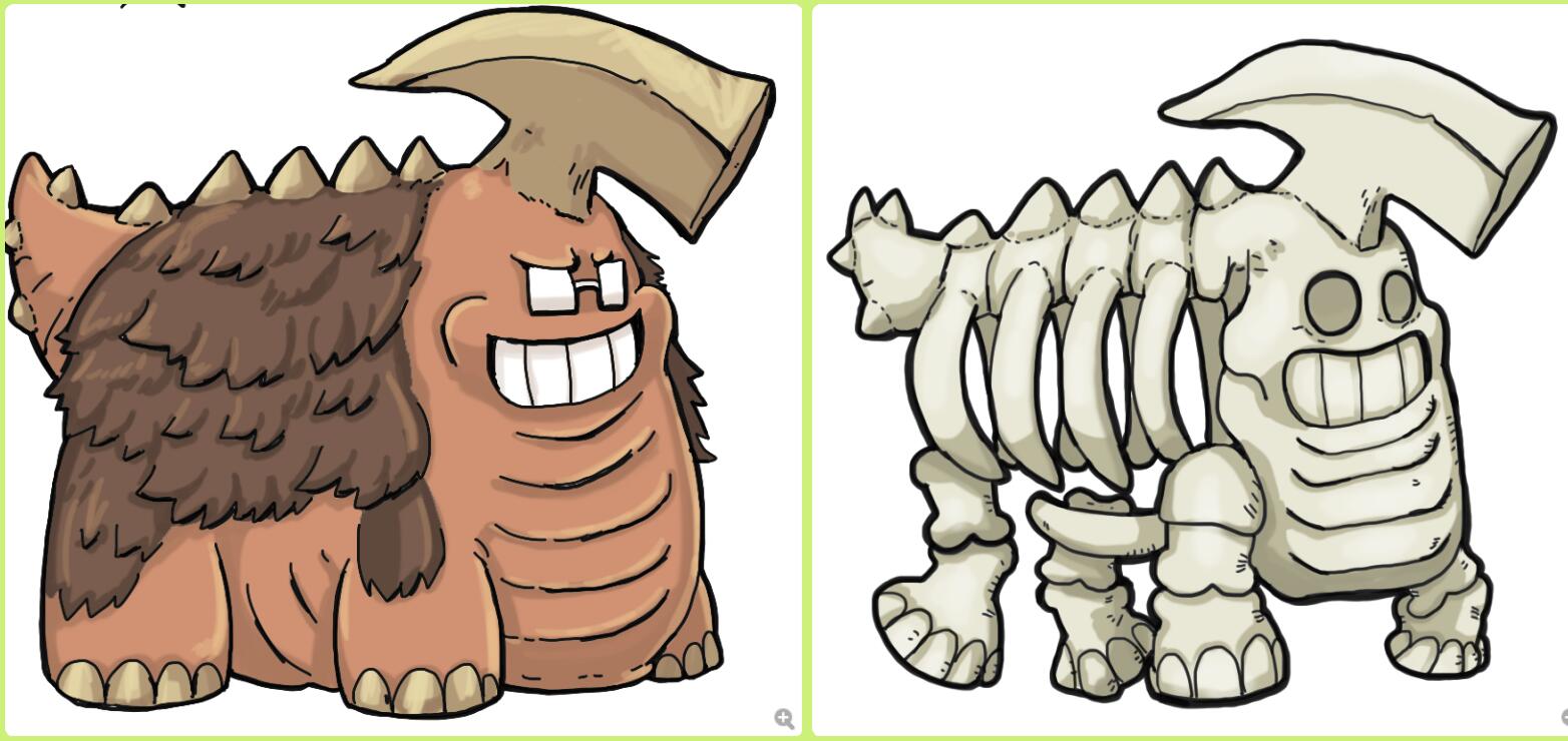 仓艮蓝 03-12 转发动态 孙渣 的图片 关注 下巴动物群落mod的骨架也画