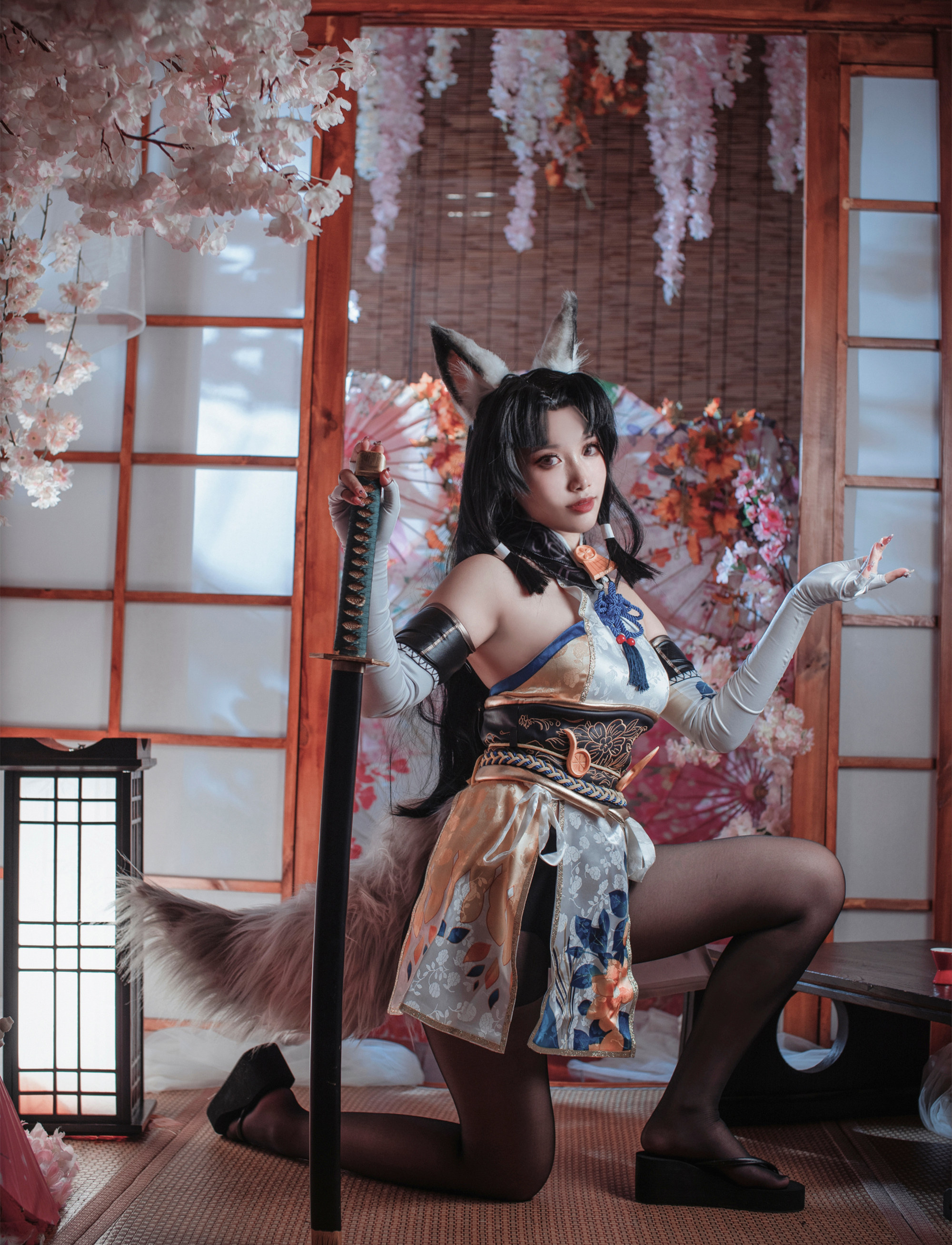 玥颜Queen永劫无间胡桃御宅花织Cosplay5