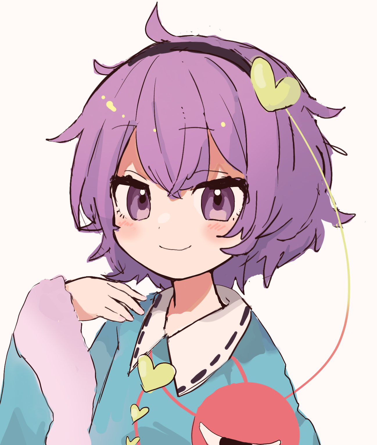 作者:69[东方]雨紙(id=49288294)  #东方project# #插画# #古明地