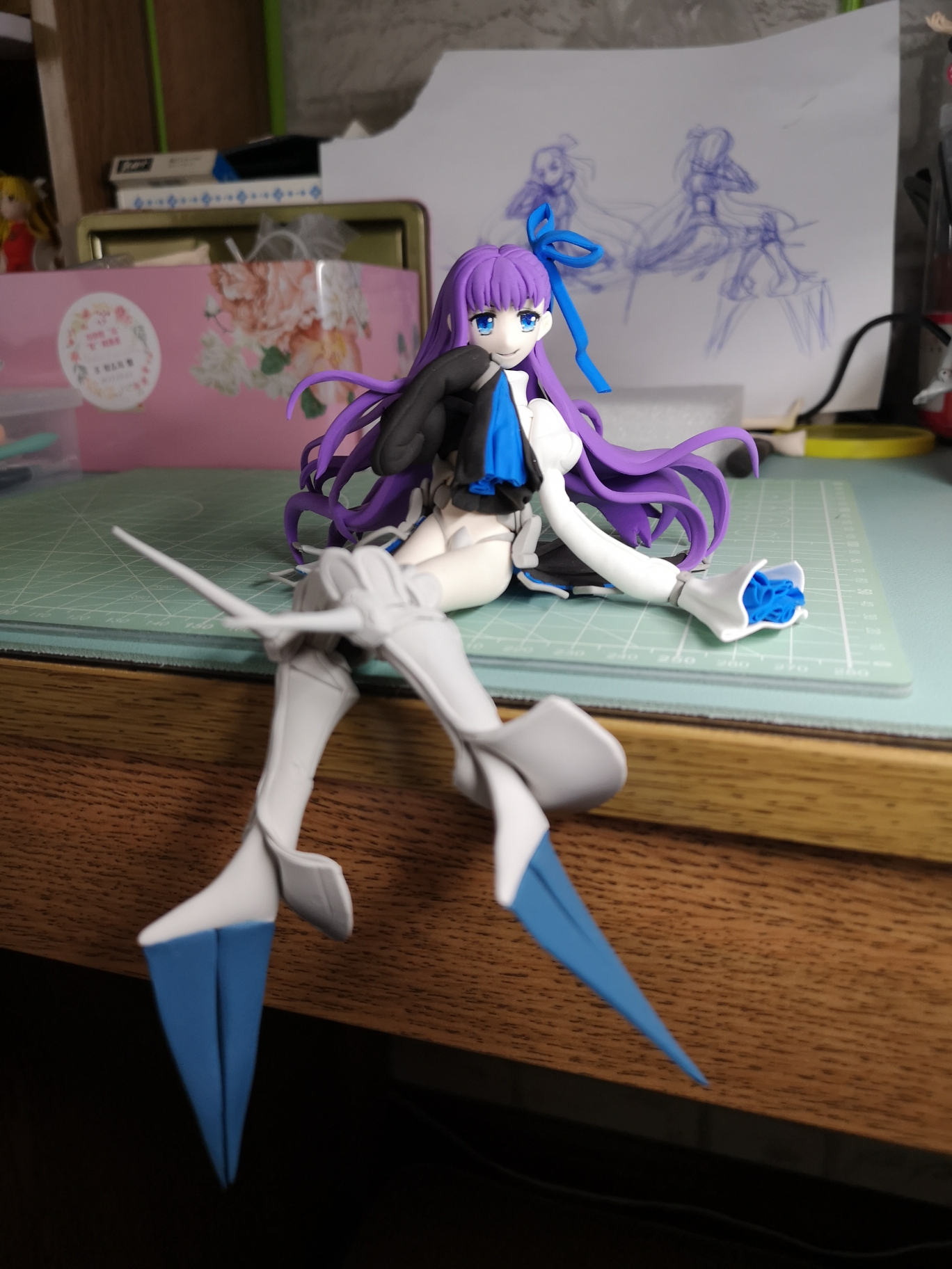 发张莉莉丝全身图#超轻粘土##fgo##meltryllis##手办