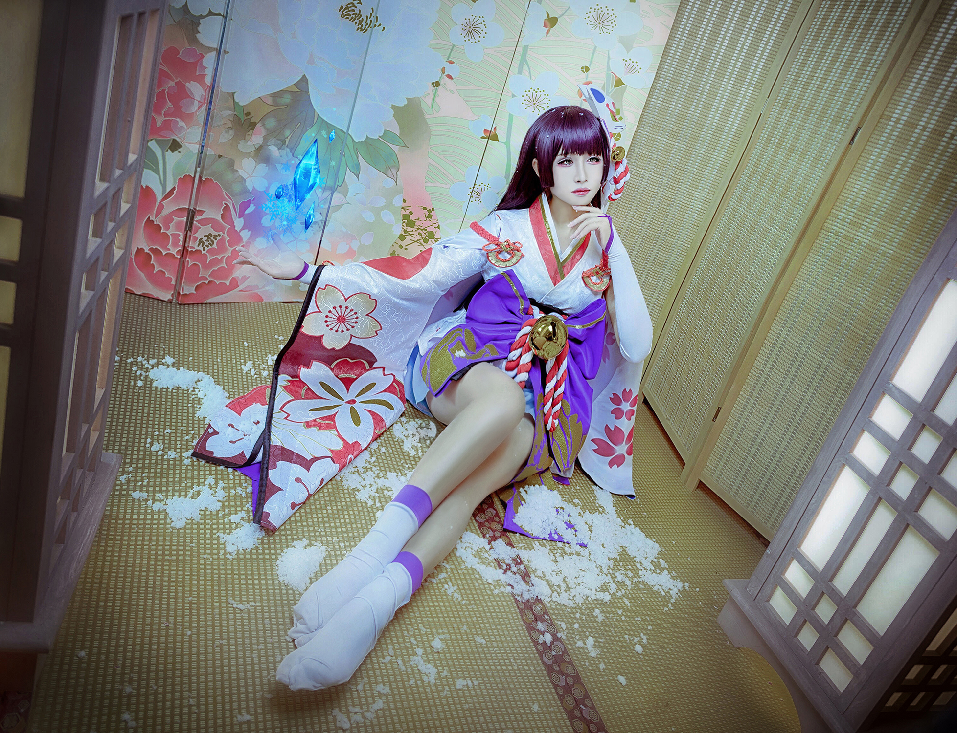 阴阳师手游雪女cosplay月见之樱