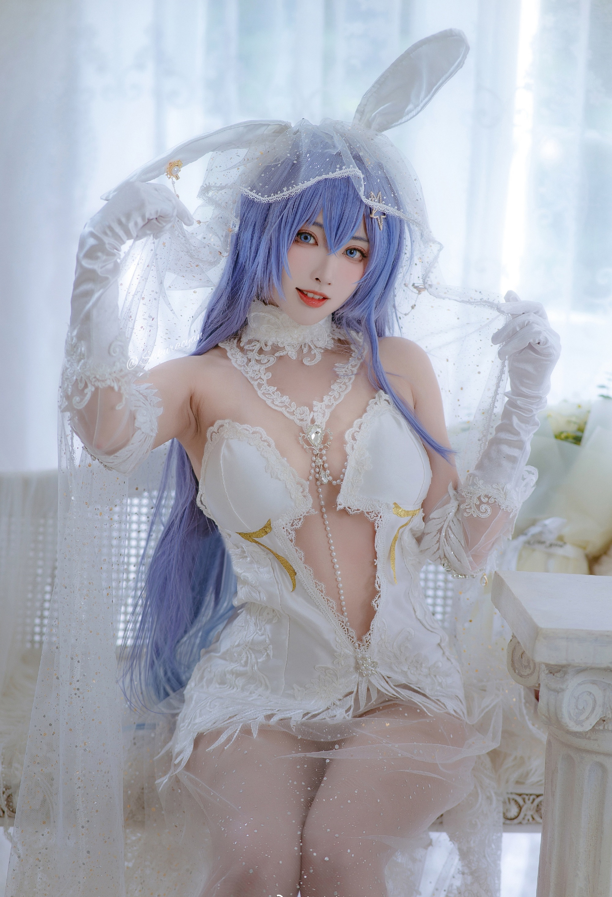 宮本桜碧蓝航线新泽西白雪之仪cosplay7