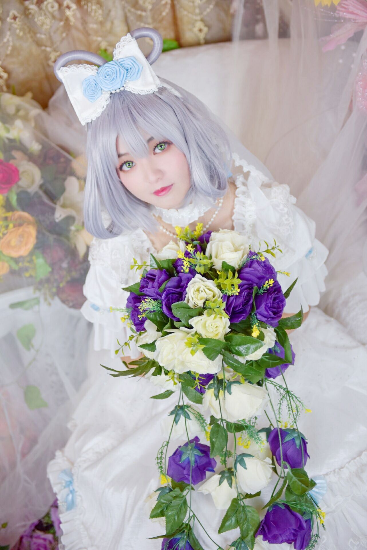 兔子洛天依花嫁Cosplay7