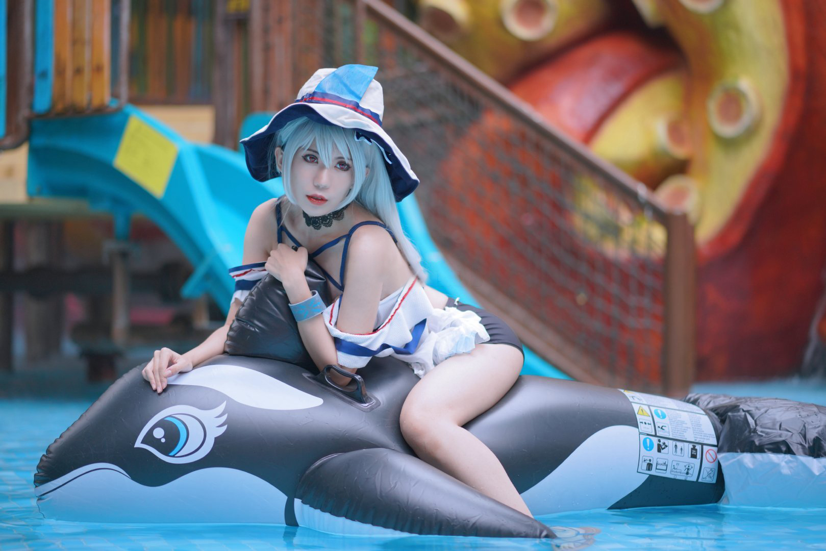 奶猫明日方舟斯卡蒂CosPlay9