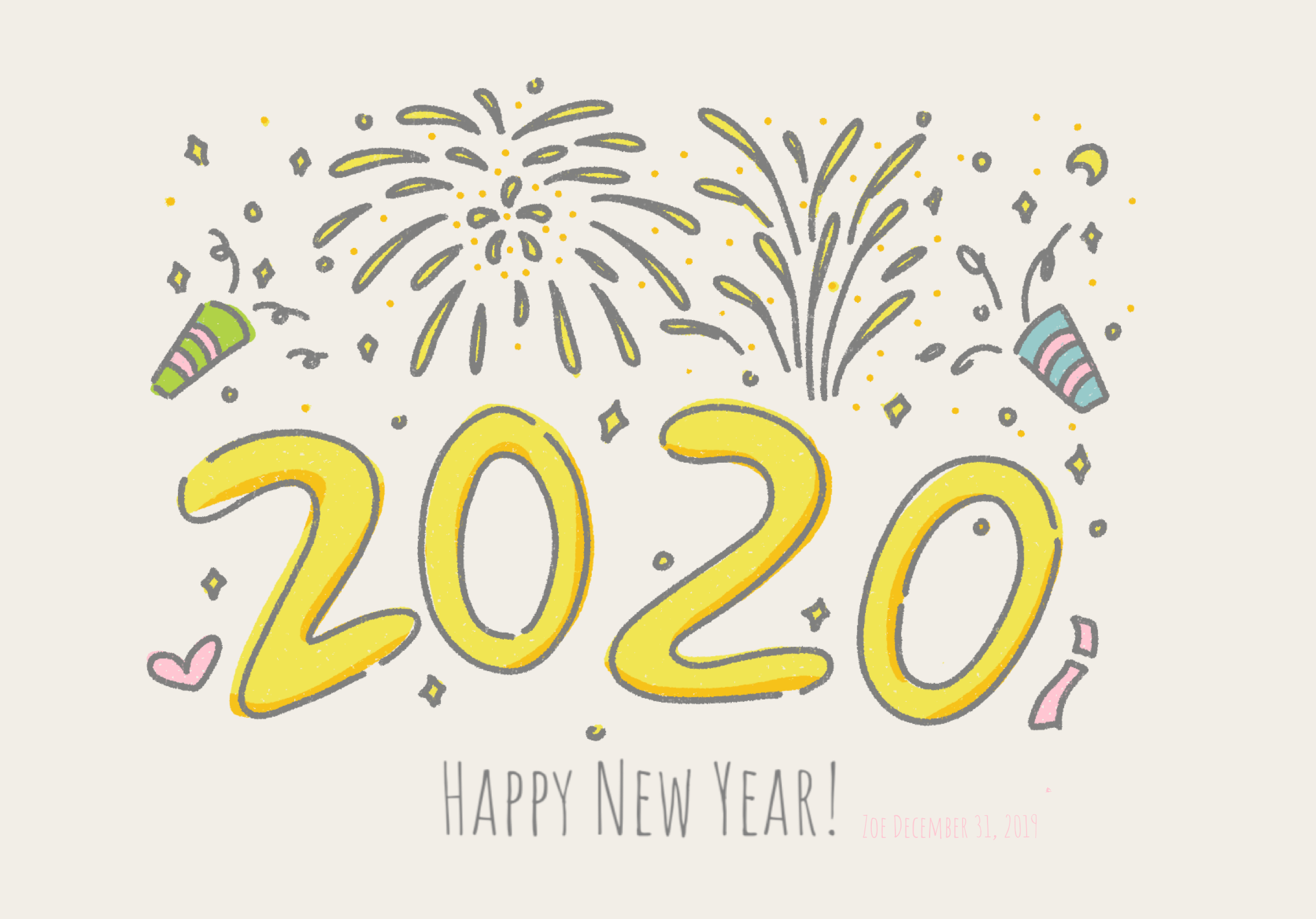 2019年最后一天,迎接2020,happy new year!