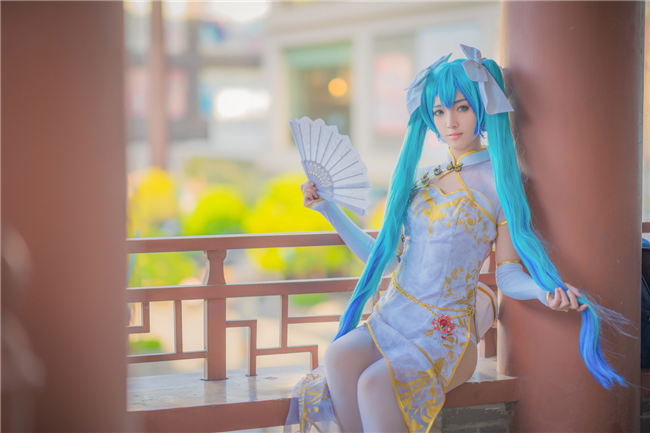 辰苏Vsinger初音金丝雀CosPlay3