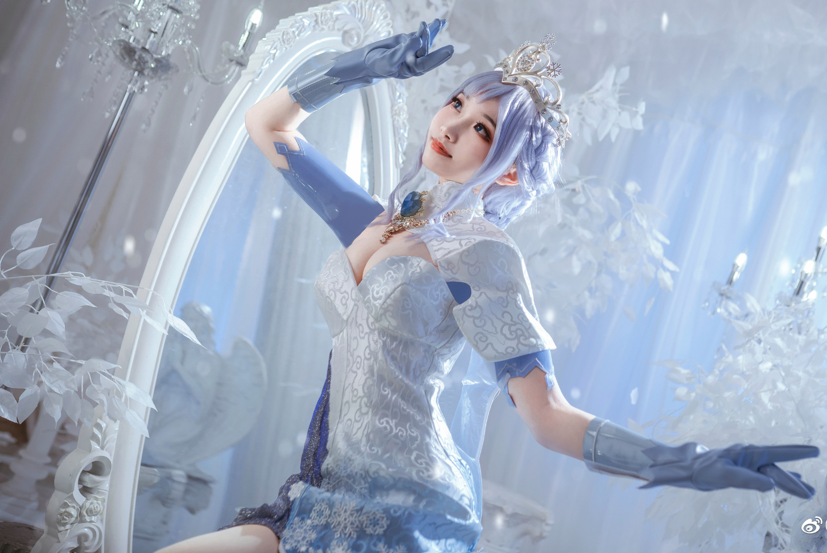 玥颜queen王者荣耀莫邪冰霜恋舞曲Cosplay4