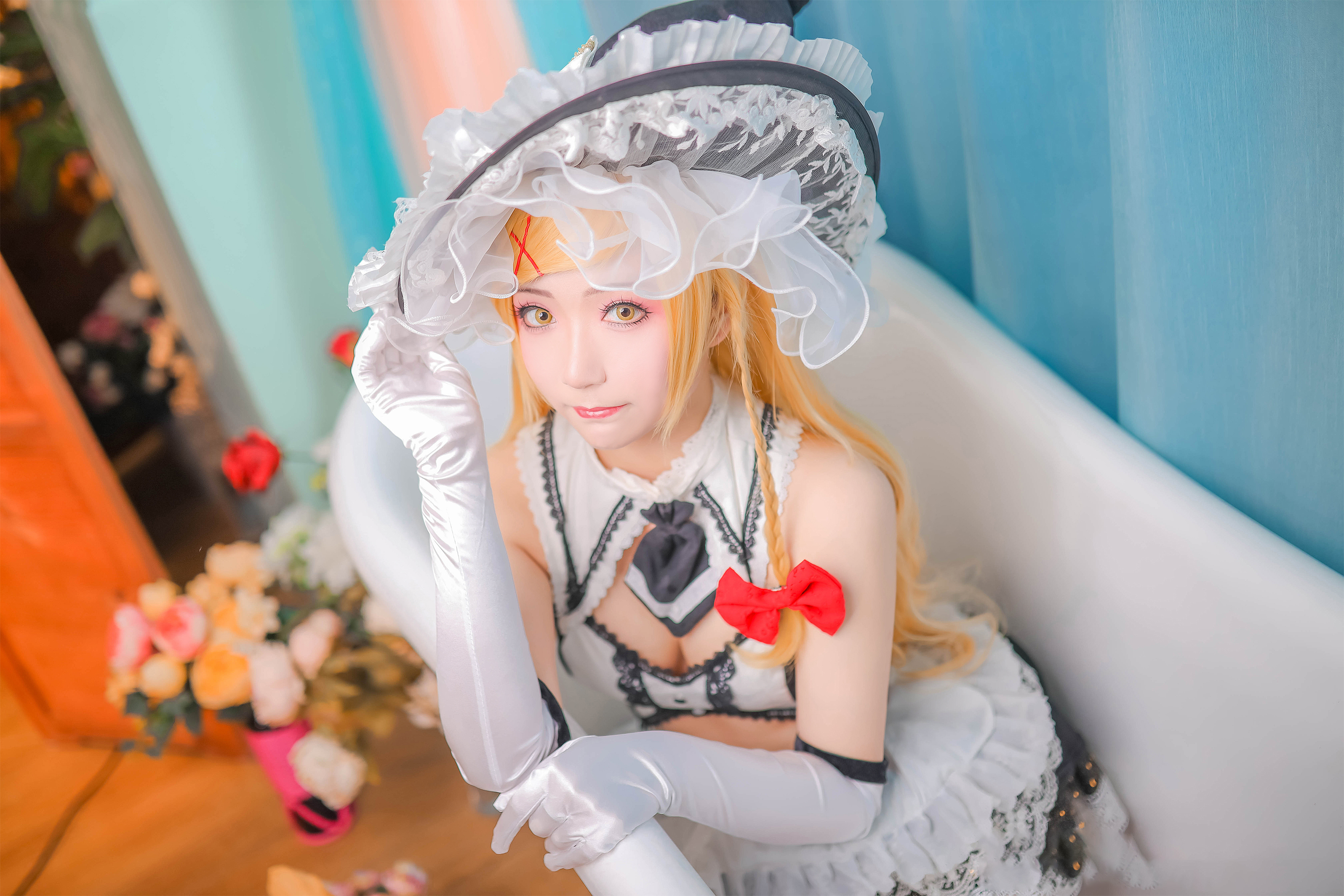 一只郁_可爱_凛东方同人雾雨魔理沙cosplay5