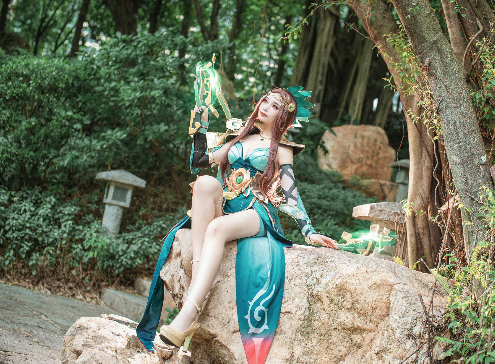 玥颜queen王者荣耀虞姬原皮CosPlay2