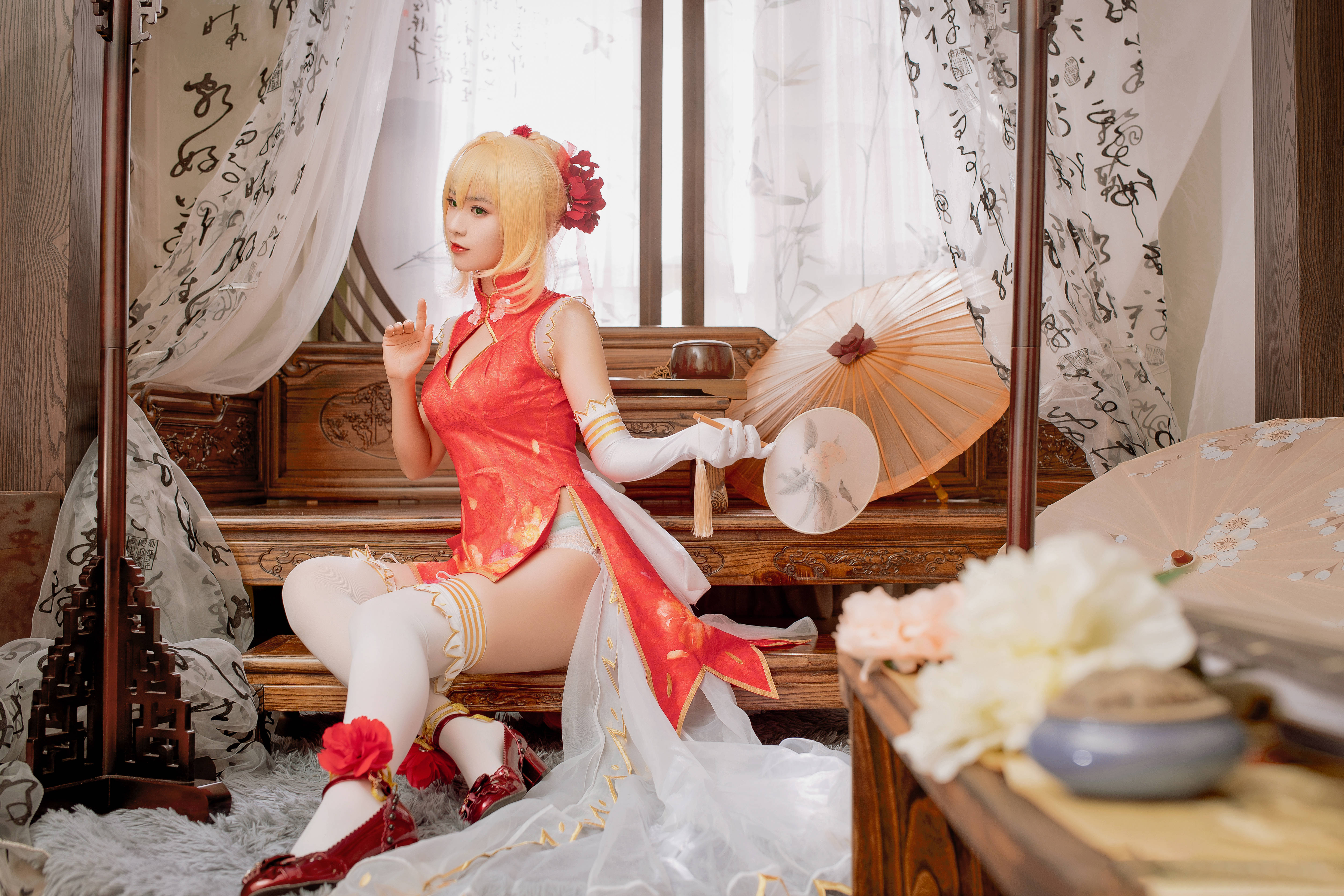 冥戏_CatN cosplay fate/grandorder尼禄旗袍4